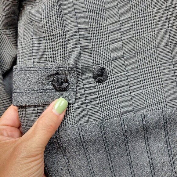 Faith Celia Forrester Dress Womens Medium Mixed Media Patchwork Lace Velvet Trim - Picture 12 of 13